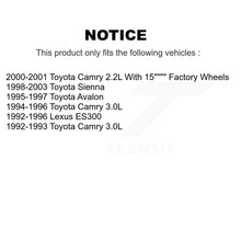 Charger l'image dans la galerie, Front Coat Disc Brake Rotor Ceramic Pad Kit For Toyota Camry Sienna Avalon Lexus