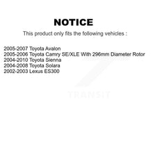 Load image into Gallery viewer, Front Coated Brake Rotor &amp; Ceramic Pad Kit For Toyota Sienna Camry Avalon Solara