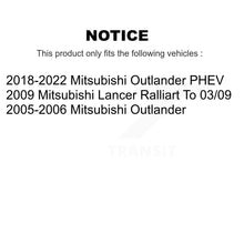 Charger l'image dans la galerie, Front Coat Disc Brake Rotor Ceramic Pad Kit For Mitsubishi Lancer Outlander PHEV