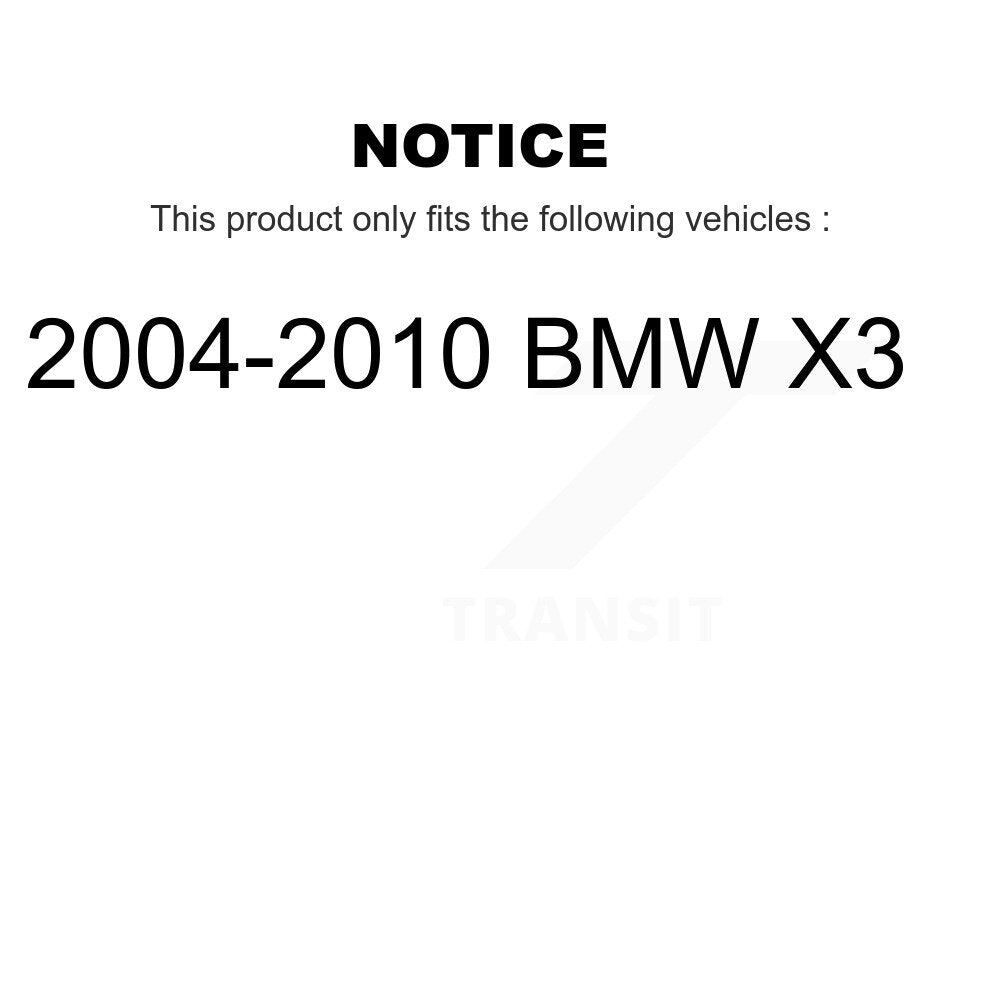 [Front] 2004-2010 BMW X3 Premium Coated Rotors & Ceramic Pads Brake Kit For Max Braking