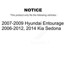 Charger l&#39;image dans la galerie, Front Coated Disc Brake Rotor &amp; Ceramic Pad Kit For Kia Sedona Hyundai Entourage