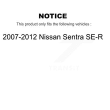 Charger l'image dans la galerie, [Front] 2007-2012 Nissan Sentra SE-R Premium Coated Rotors &amp; Ceramic Pads Brake Kit For Max Braking