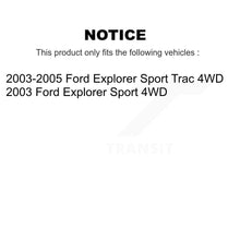 Load image into Gallery viewer, Front Rear Coated Brake Rotor &amp; Ceramic Pad Kit For Ford Explorer Sport Trac 4WD