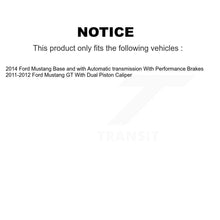 Charger l'image dans la galerie, Front Rear Coated Disc Brake Rotors And Ceramic Pads Kit For Ford Mustang