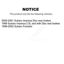 Load image into Gallery viewer, Front Rear Coated Disc Brake Rotor &amp; Ceramic Pad Kit For Subaru Forester Impreza