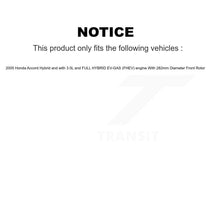 Load image into Gallery viewer, Front Rear Coated Disc Brake Rotors And Ceramic Pads Kit For Honda Accord KGT-100844