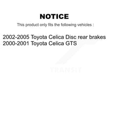 Load image into Gallery viewer, Front Rear Coated Disc Brake Rotors And Ceramic Pads Kit For Toyota Celica