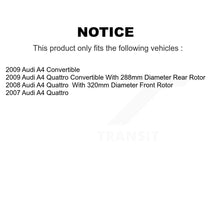 Load image into Gallery viewer, Front Rear Coated Disc Brake Rotors And Ceramic Pads Kit For Audi A4 Quattro