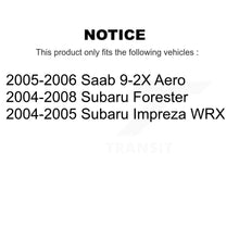 Charger l'image dans la galerie, Front Rear Coated Brake Rotor &amp; Ceramic Pad Kit For Subaru Forester Impreza Saab