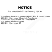 Load image into Gallery viewer, Front Rear Coated Disc Brake Rotors And Ceramic Pads Kit For Subaru Legacy