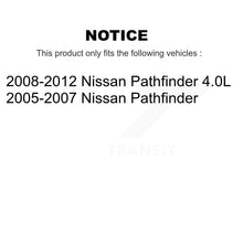 Load image into Gallery viewer, Front Rear Coated Disc Brake Rotors And Ceramic Pads Kit For Nissan Pathfinder