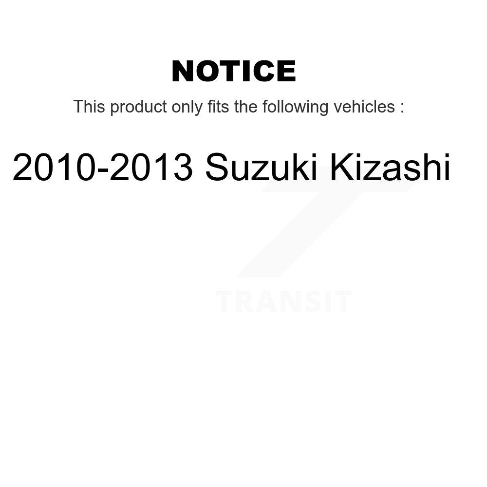 [Front+Rear] 2010-2013 Suzuki Kizashi Premium Coated Rotors & Ceramic Pads Brake Kit For Max Braking