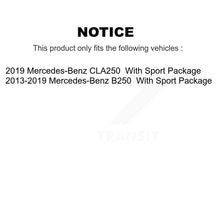 Load image into Gallery viewer, Front Rear Coated Disc Brake Rotors And Ceramic Pads Kit For Mercedes-Benz B250 CLA250 KGT-101244