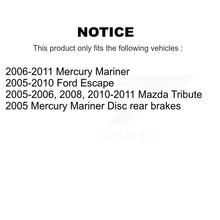 Load image into Gallery viewer, Rear Coat Disc Brake Rotor Ceramic Pad Kit For Ford Escape Mercury Mariner Mazda