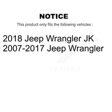 Charger l'image dans la galerie, Rear Coated Disc Brake Rotors And Ceramic Pads Kit For Jeep Wrangler JK
