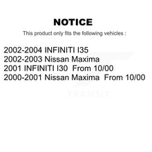 Charger l'image dans la galerie, Rear Coated Disc Brake Rotors Ceramic Pad Kit For Nissan Maxima Infiniti I35 I30