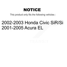 Charger l'image dans la galerie, Rear Coated Disc Brake Rotors And Ceramic Pads Kit For Honda Civic Acura EL