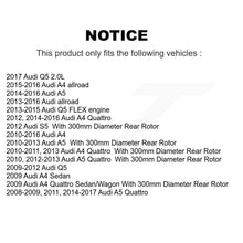 Load image into Gallery viewer, Rear Coat Disc Brake Rotors Ceramic Pad Kit For Audi Q5 A4 Quattro A5 allroad S5