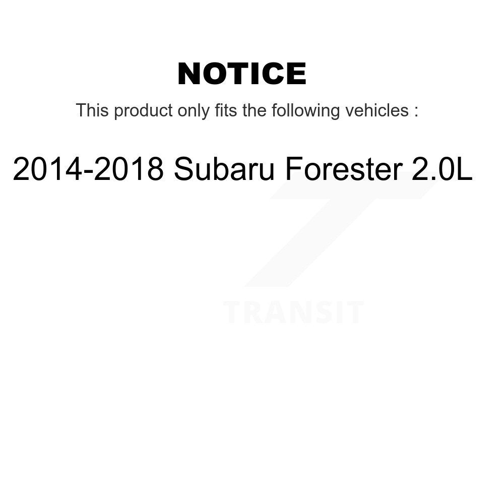 Kit de plaquettes de frein à disque en céramique avec revêtement arrière, pour Subaru Forester 2.0L 2014 – 2018 