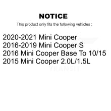 Charger l&#39;image dans la galerie, Kit de rotors de frein à disque à revêtement arrière et de plaquettes en céramique pour Mini Cooper 