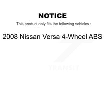 Load image into Gallery viewer, Front Rear Coated Disc Brake Rotor Ceramic Pad &amp; Drum Kit (7Pc) For Nissan Versa