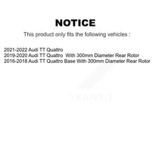 Charger l'image dans la galerie, Front Rear Coated Disc Brake Rotors And Ceramic Pads Kit For Audi TT Quattro