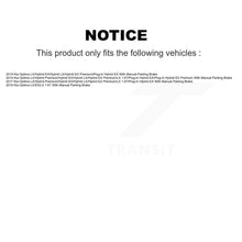 Charger l'image dans la galerie, Front Rear Coated Disc Brake Rotors And Ceramic Pads Kit For Kia Optima