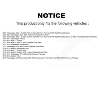 Charger l'image dans la galerie, Front Coated Brake Rotor Ceramic Pad Kit For Volkswagen Audi GTI A3 Quattro Golf