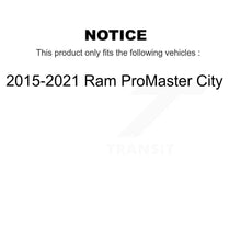 Charger l&#39;image dans la galerie, Front Coated Disc Brake Rotor &amp; Ceramic Pad Kit For 2015-2021 Ram ProMaster City