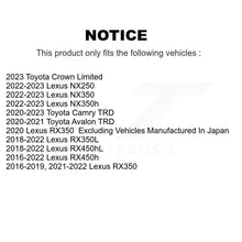 Charger l'image dans la galerie, Front Coat Disc Brake Rotor Ceramic Pad Kit For Lexus RX350 RX450h Toyota RX350L