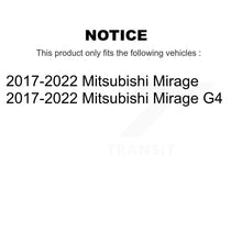 Charger l&#39;image dans la galerie, Front Coated Disc Brake Rotor Ceramic Pad Kit For 2017-2022 Mitsubishi Mirage G4