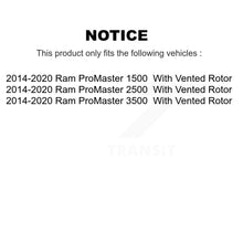 Load image into Gallery viewer, Front Rear Coated Brake Rotor &amp; Ceramic Pad Kit For Ram ProMaster 1500 2500 3500