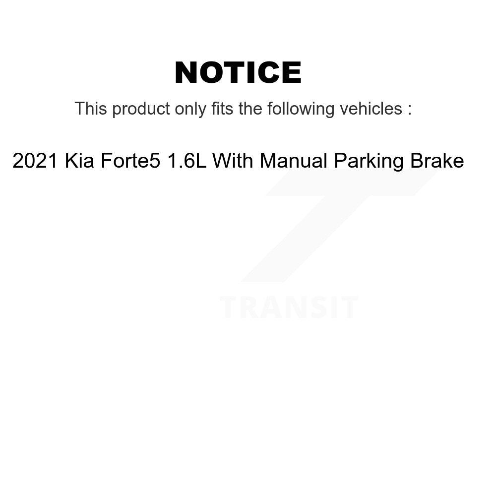 [Front+Rear] 2021-2022 Kia Forte 1.6L Premium Coated Rotors & Ceramic Pads Brake Kit For Max Braking