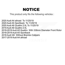 Load image into Gallery viewer, Front Rear Coat Brake Rotor Ceramic Pad Kit For Audi Q5 A5 Quattro A4 A6 allroad