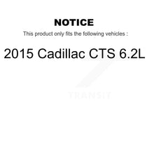 Load image into Gallery viewer, Rear Coated Disc Brake Rotors And Ceramic Pads Kit For 2015 Cadillac CTS 6.2L