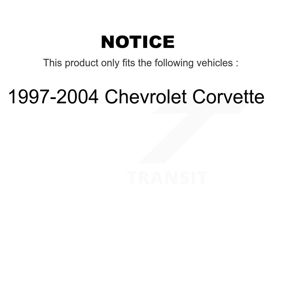 [Front+Rear] 97-04 Chevrolet Corvette Premium Coated Rotors & Ceramic Pads Brake Kit For Max Braking