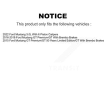Load image into Gallery viewer, Front Coated Disc Brake Rotors And Ceramic Pads Kit For Ford Mustang
