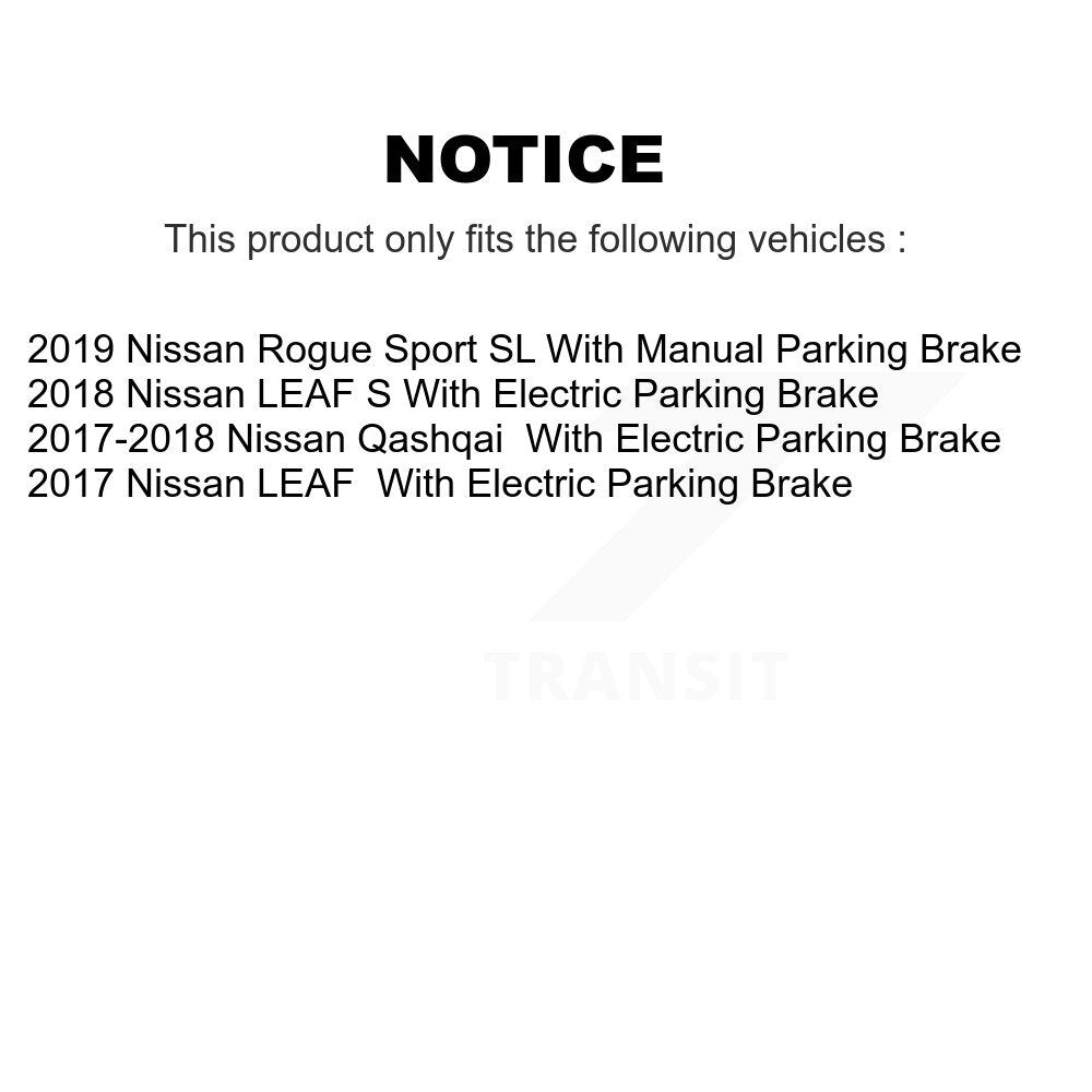 Rear Coated Disc Brake Rotor Ceramic Pad Kit For Nissan Rogue Sport LEAF Qashqai