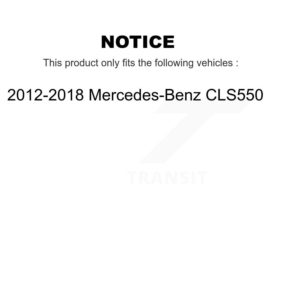 [Front+Rear] 2012-2017 Mercedes-Benz CLS550 Premium Coated Rotors & Ceramic Pads Brake Kit For Max Braking