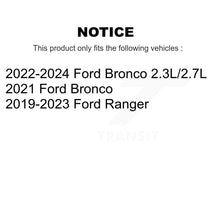 Charger l'image dans la galerie, Front Coated Disc Brake Rotors And Ceramic Pads Kit For Ford Ranger Bronco
