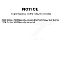 Charger l'image dans la galerie, Front Rear Coated Disc Brake Rotors And Ceramic Pads Kit (6Pc) For Cadillac XLR