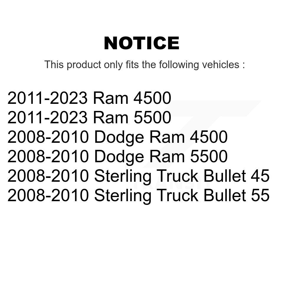 Front Rear Coat Brake Rotor Ceramic Pad Kit For Ram Dodge Sterling Truck 4500 5500 Bullet KGT-103179
