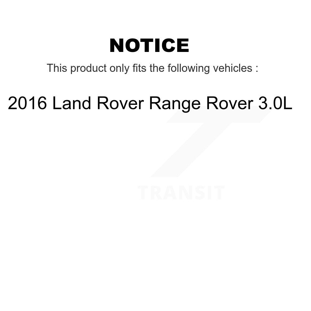 Front Rear Coated Disc Brake Rotors And Ceramic Pads Kit For 2016 Land Rover Range 3.0L KGT-103183
