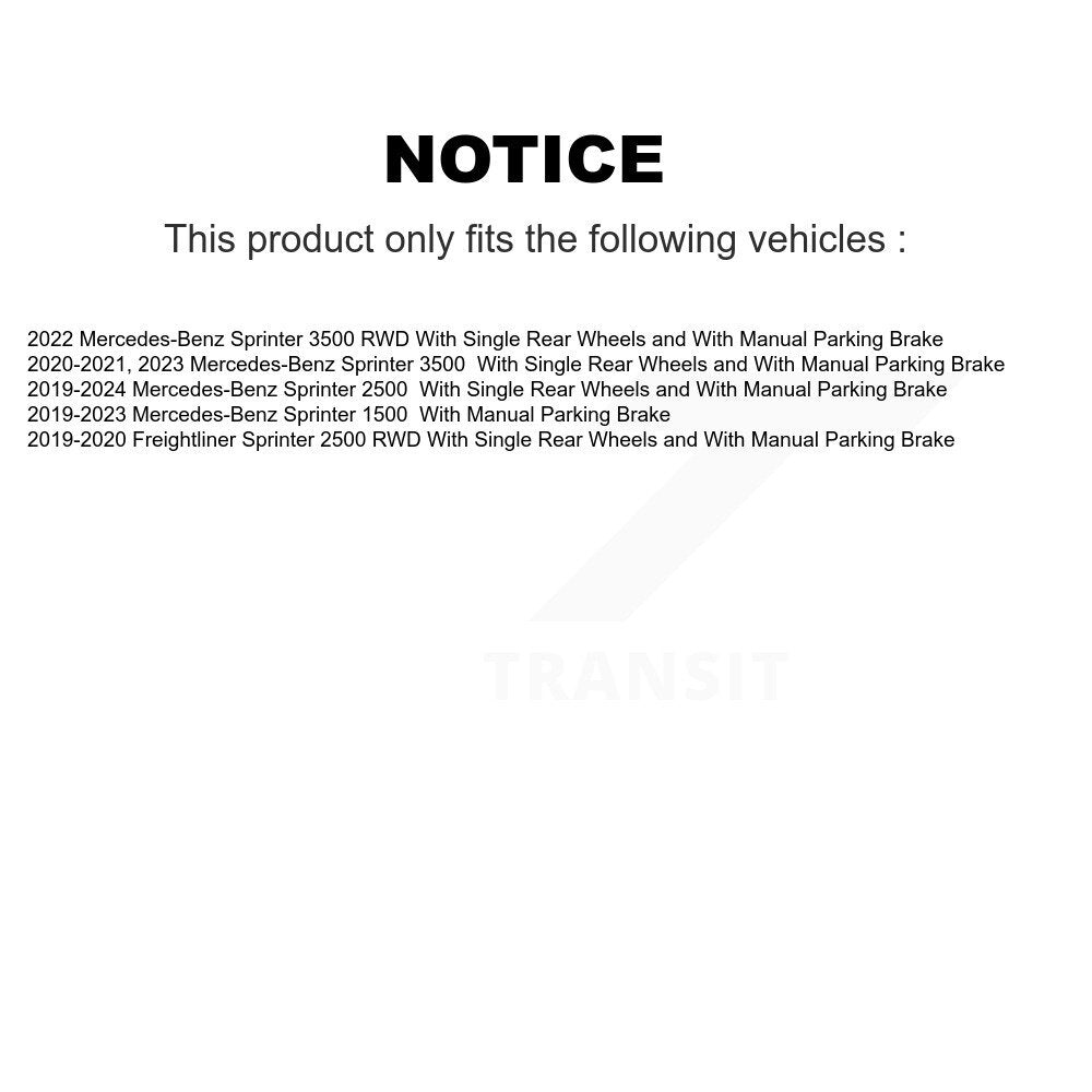 Front Rear Coated Brake Rotor & Ceramic Pad Kit For Mercedes-Benz Sprinter 2500 3500 1500 KGT-103188