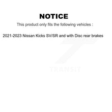 Charger l'image dans la galerie, Front Rear Coat Brake Rotors Ceramic Pad Kit For Nissan Kicks SV SR with Disc rear brakes KGT-103218