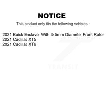 Load image into Gallery viewer, Front Coated Disc Brake Rotor And Ceramic Pad Kit For 2021 Cadillac XT5 Buick Enclave XT6 KGT-103262