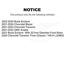 Load image into Gallery viewer, Front Coated Brake Rotor &amp; Ceramic Pad Kit For Chevrolet Traverse Blazer GMC Acadia Buick KGT-103263