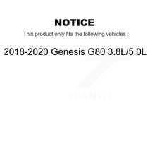 Charger l'image dans la galerie, Rear Coated Disc Brake Rotors And Ceramic Pads Kit For 2018-2020 Genesis G80 3.8L 5.0L KGT-103274