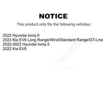 Load image into Gallery viewer, Front Rear Coated Disc Brake Rotors And Ceramic Pads Kit For Hyundai Ioniq 5 Kia EV6 6 KGT-103308
