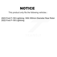 Load image into Gallery viewer, Front Rear Coated Disc Brake Rotors And Ceramic Pads Kit For Ford F-150 Lightning KGT-103377